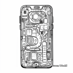 Printable Abstract Mobile Phone Coloring Pages for Artists 1