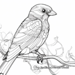 Printable Abstract Parrot Coloring Pages for Artists 2