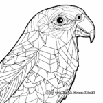 Printable Abstract Parrot Coloring Pages for Artists 3