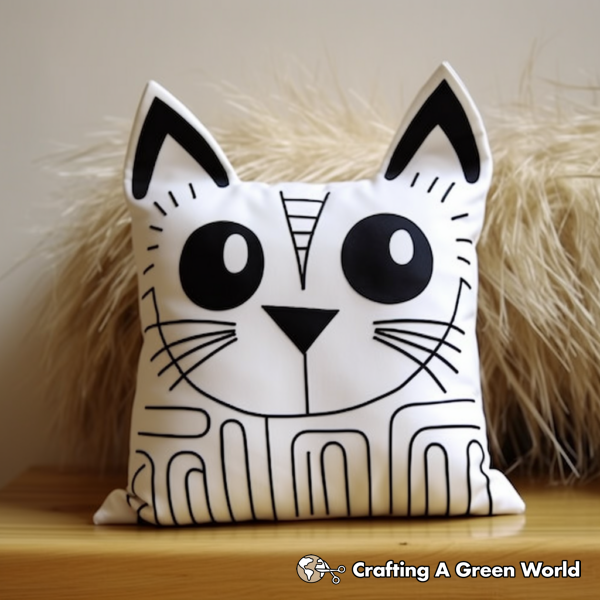 Pillow Cat Coloring Pages - Free & Printable!