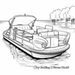 Printable Abstract Pontoon Boat Coloring Pages for Creatives 2