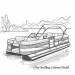 Printable Abstract Pontoon Boat Coloring Pages for Creatives 4