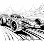 Printable Abstract Racing Car Coloring Pages for Artists 2
