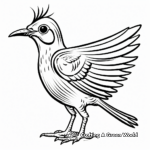 Printable Abstract Roadrunner Coloring Pages for Artists 2