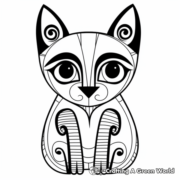 Siamese Cat Coloring Pages - Free &amp; Printable!