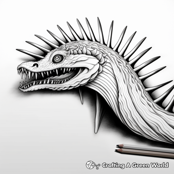 Realistic Dinosaur Coloring Pages - Free &amp; Printable!