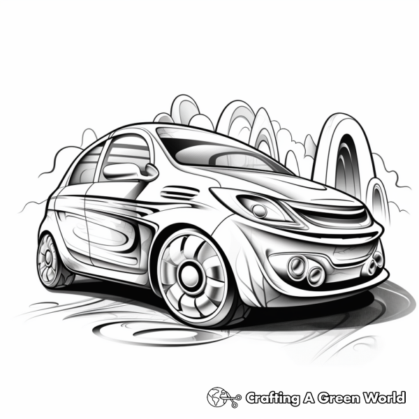 Unicorn Car Coloring Pages - Free & Printable!