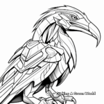 Printable Abstract Utahraptor Coloring Pages for Artists 2
