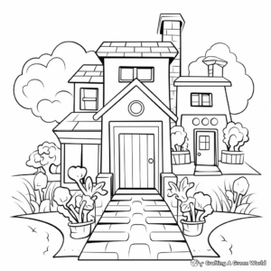 Printable Abstract Welcome to School Coloring Pages 2