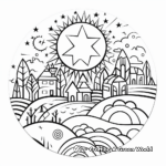 Printable Abstract Winter Solstice Coloring Pages for Artists 2