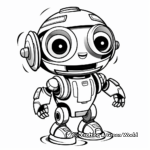 Printable AI Robot Coloring Pages for Tech-lovers 1