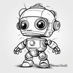 Printable AI Robot Coloring Pages for Tech-lovers 3