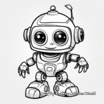 Printable AI Robot Coloring Pages for Tech-lovers 4