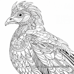 Printable and Intricate Tragopan Pheasant Coloring Pages 3