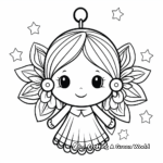 Printable Angel Ornament Coloring Pages for Christmas 3