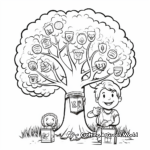 Printable Arbor Day Badges and Ribbons Coloring Pages 4