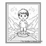 Printable Baptism Certificate Coloring Pages 2