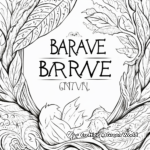 Printable Be Brave Coloring Pages for Children 3