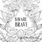 Printable Be Brave Coloring Pages for Children 4