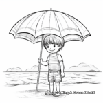 Printable Beach Umbrella Coloring Pages 2