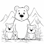 Printable Beaver Family Coloring Sheets 2