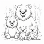 Printable Beaver Family Coloring Sheets 3
