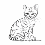 Printable Bengal Cat Coloring Pages for Artists 3
