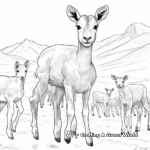 Printable Bighorn Sheep Migration Coloring Pages 2