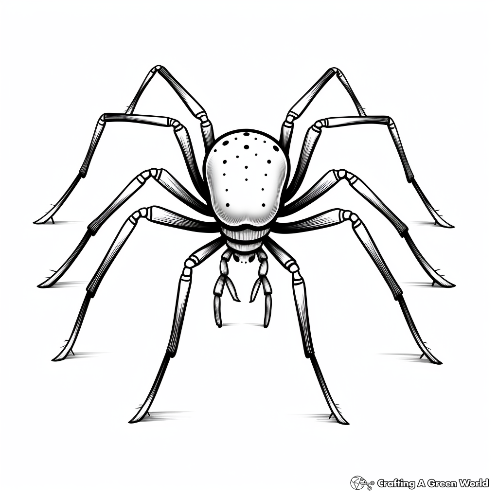 Black Widow Spider Coloring Page