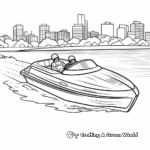 Printable Boat Race Coloring Pages 1