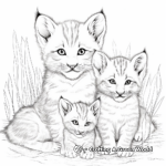 Printable Bobcat Family Coloring Pages 3