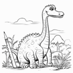 Printable Brontosaurus Coloring Pages for Schools 4
