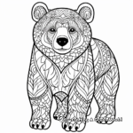 Printable Brown Bear Coloring Sheets 1