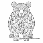 Printable Brown Bear Coloring Sheets 3