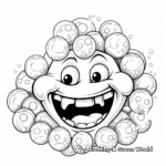 Printable Bubble Gum Balls Coloring Sheets 1