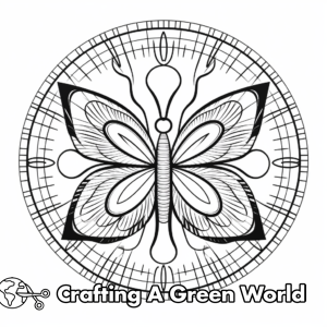 Butterfly Mandala Coloring Pages - Free &amp; Printable!