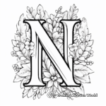 Printable Capital Letter N Coloring Pages 3