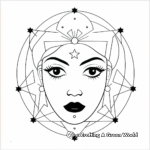 Printable Cassiopeia Constellation Coloring Pages 4