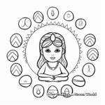 Printable Chakra Stones Coloring Pages 3