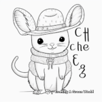 Printable Chinchilla Alphabet Coloring Pages 2
