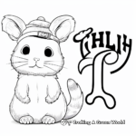 Printable Chinchilla Alphabet Coloring Pages 3