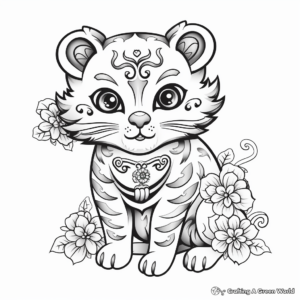 Printable Chinese New Year Animals 2023 Coloring Pages 1