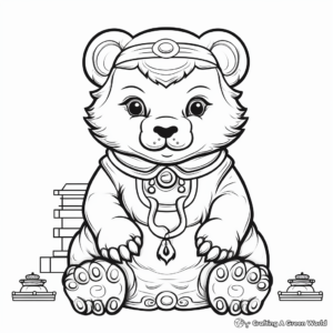 Printable Chinese New Year Animals 2023 Coloring Pages 4