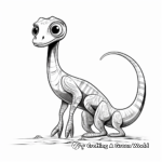 Printable Compysognathus in the Wild Coloring Pages 2