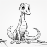 Printable Compysognathus in the Wild Coloring Pages 3