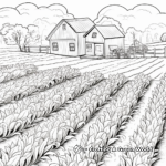 Printable Cornfield Coloring Pages for Kids 1