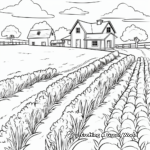 Printable Cornfield Coloring Pages for Kids 2