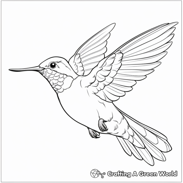 Realistic Hummingbird Coloring Pages - Free & Printable!