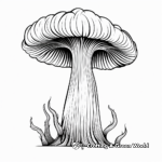 Printable Death Cap Mushroom Coloring Pages 1