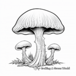 Printable Death Cap Mushroom Coloring Pages 2